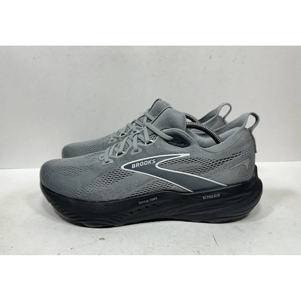 Brooks Glycerin 22 Men's Size 11.5 Grey Black Running Shoes Sneakers 1104451D078
